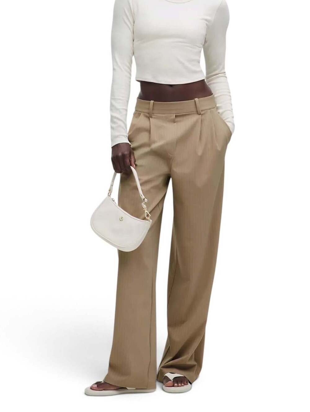 Lululemon Women’s Daydrift High-Rise Wide-Leg Trouser Khaki Brown Large